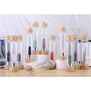 Üveg kristály vizes palack